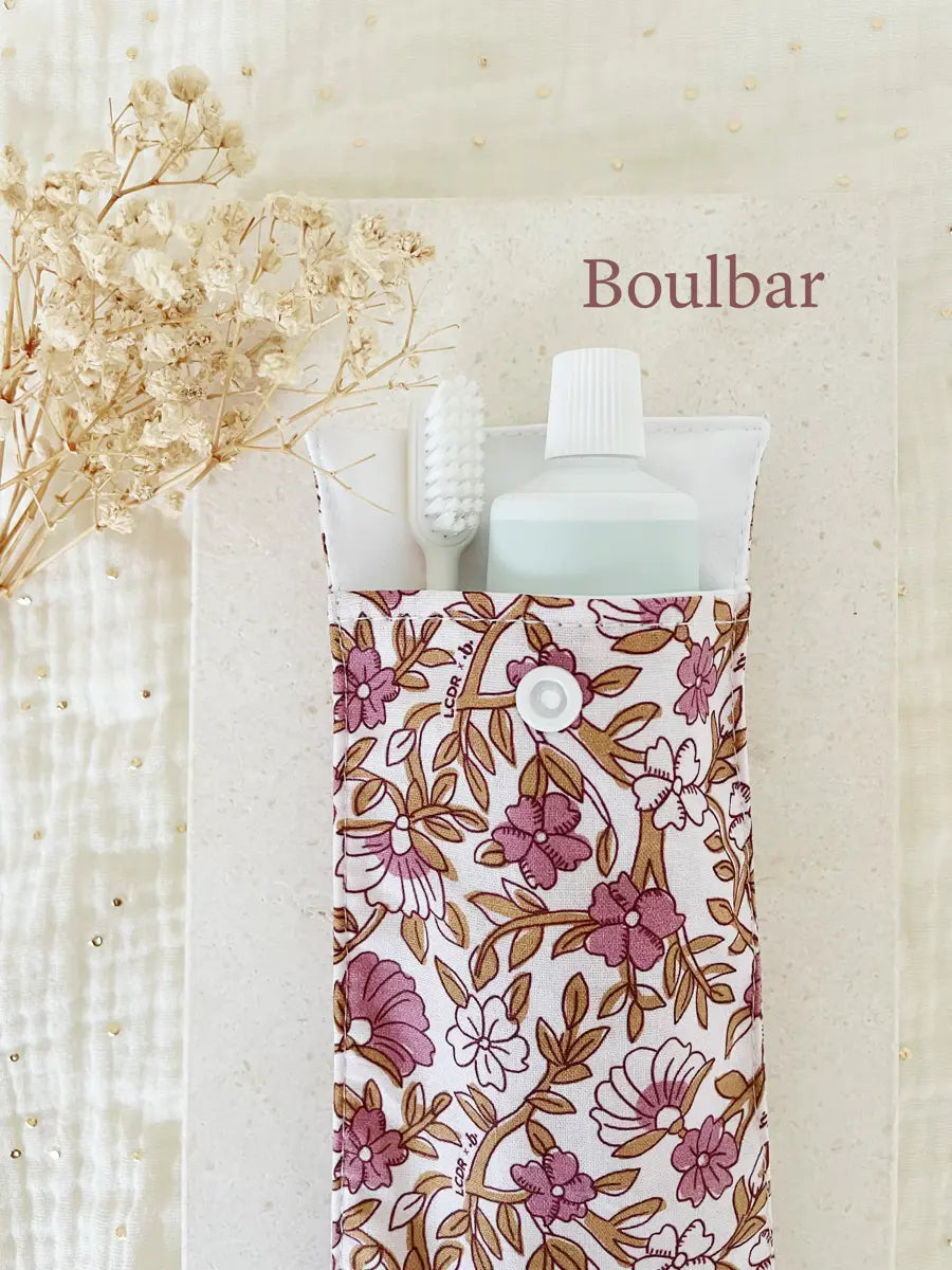 Etui imperméable pour brosse à dent et dentifrice / pochette à couvert - Boulbar