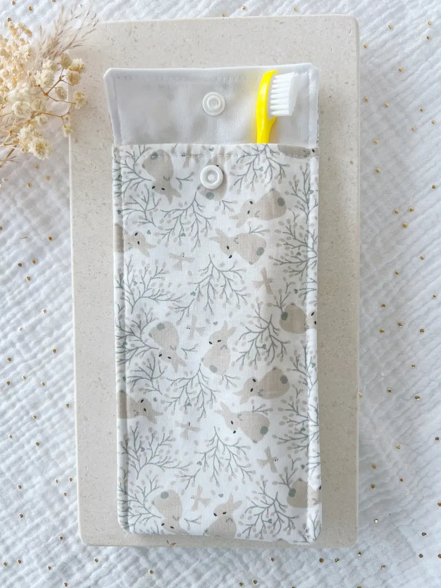 Etui pour brosse à dents enfant - Bunny and birds