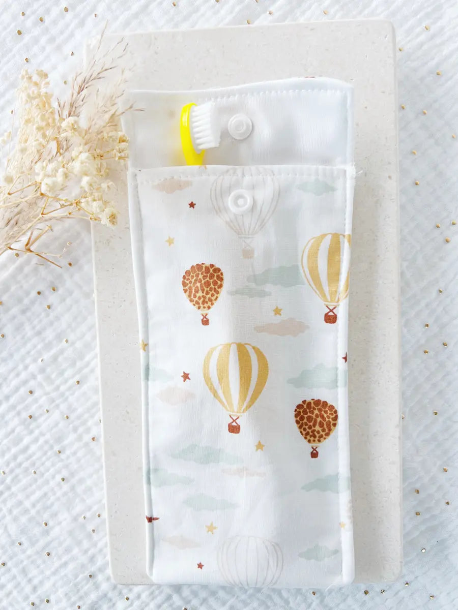 Etui pour brosse à dents enfant - Montgolfière
