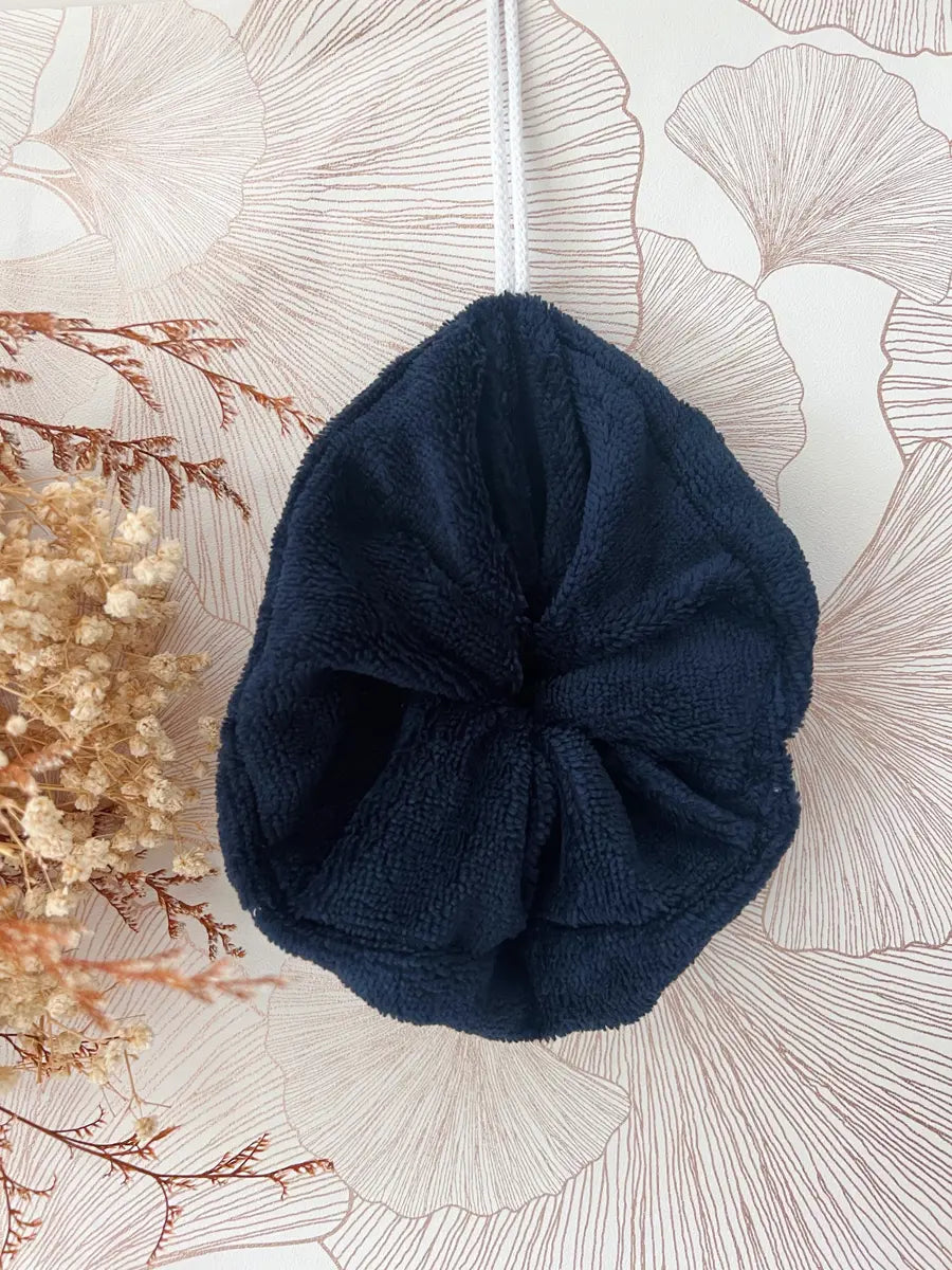 Fleur de douche lavable - Bleu marine