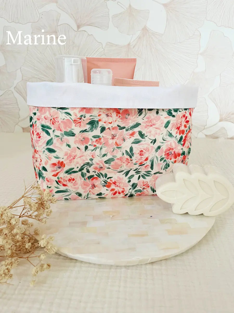 Grande panière en tissu - Marine