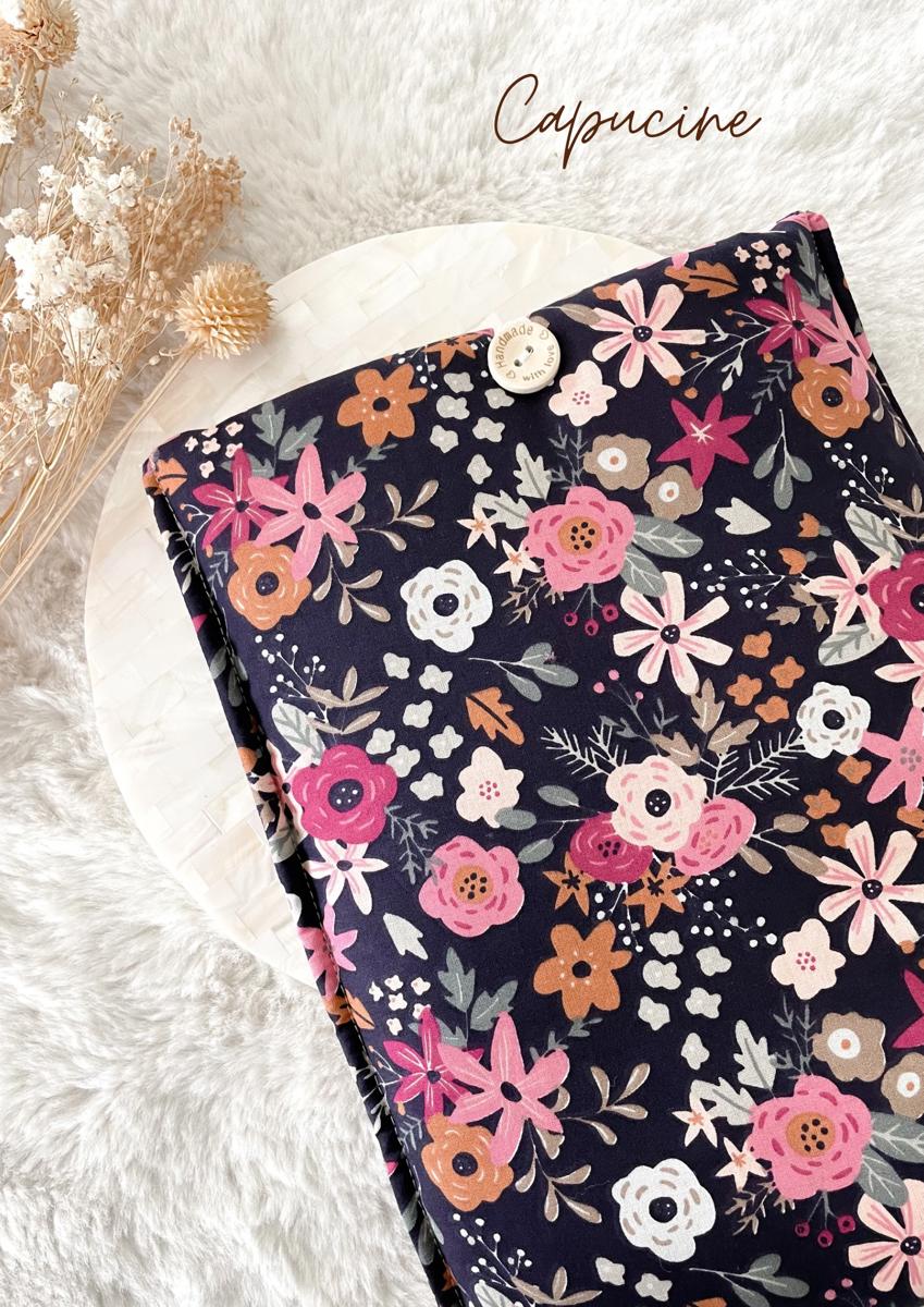 Grande pochette à livre ou tablette - Capucine