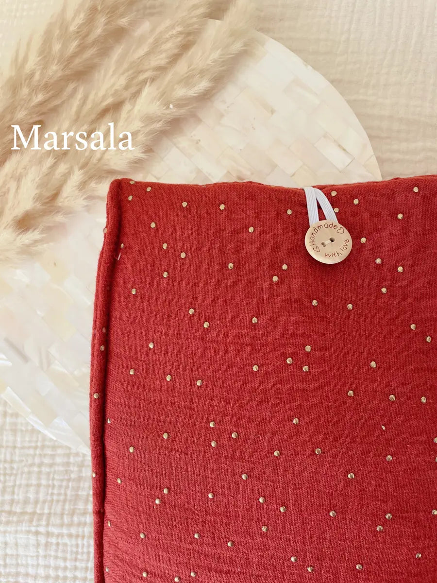 Grande pochette à livre ou tablette - Marsala
