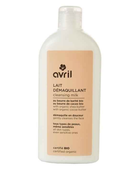 Lait démaquillant bio - Avril - Les cotons de Romane : Produits d'hygiène réutilisables et lavables