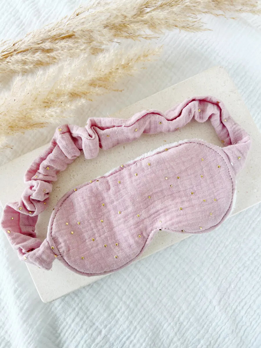 Masque de nuit avec finitions « froufrous » - Lila
