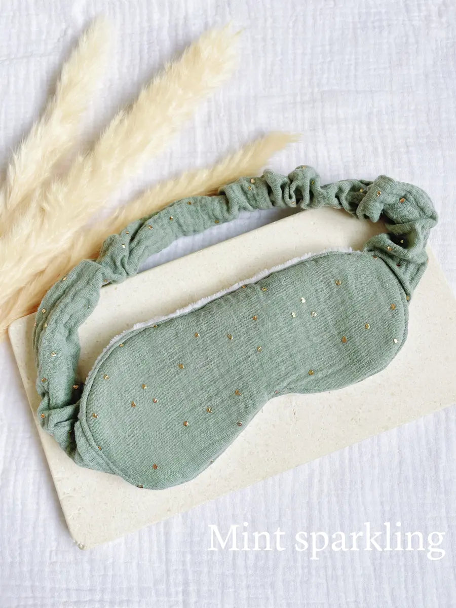 Masque de nuit avec finitions « froufrous » - Mint sparkling
