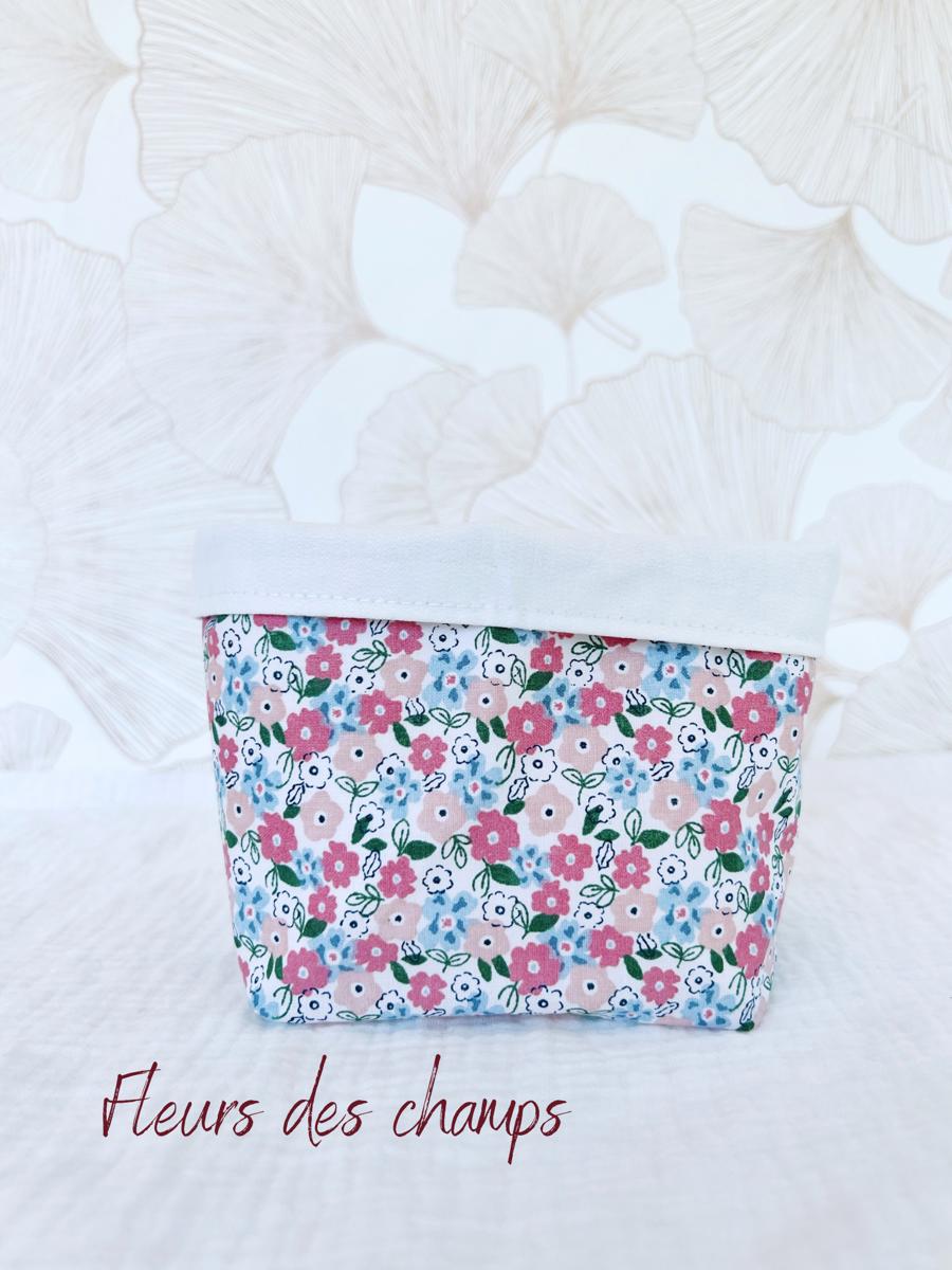 Petite panière en tissu - Fleurs des champs