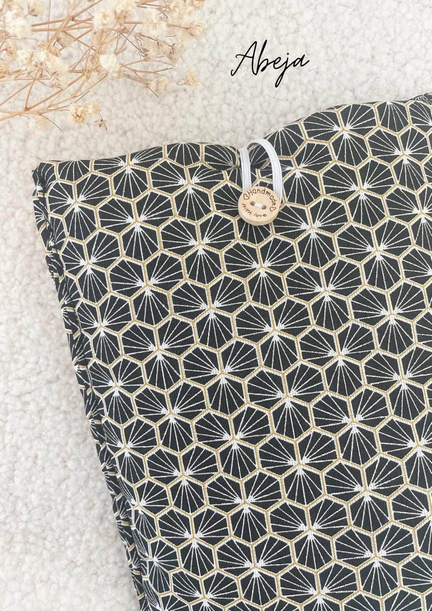 Pochette en tissu pour livre de poche - Pochette pour livre ou liseuse - Abeja