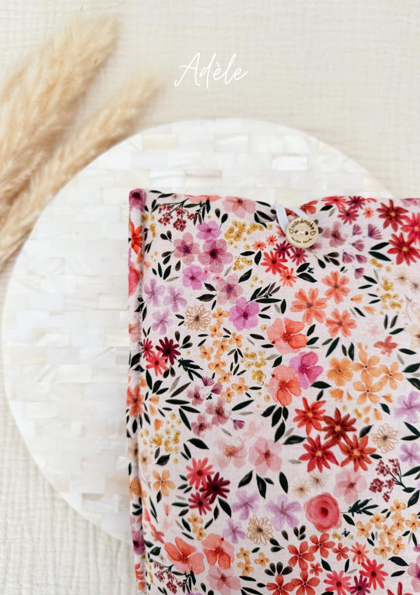 Pochette en tissu pour livre de poche - Pochette pour livre ou liseuse - Adèle