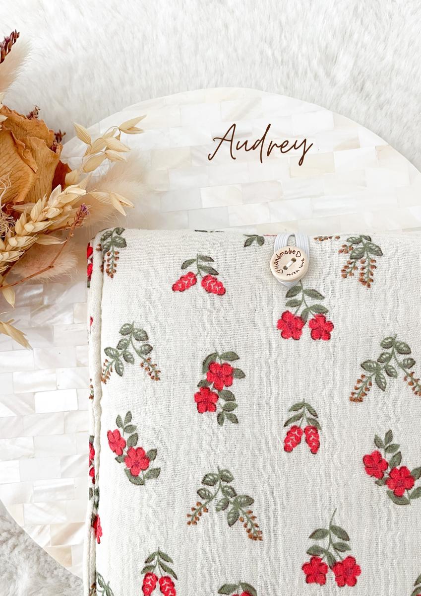 Pochette en tissu pour livre de poche - Pochette pour livre ou liseuse - Audrey