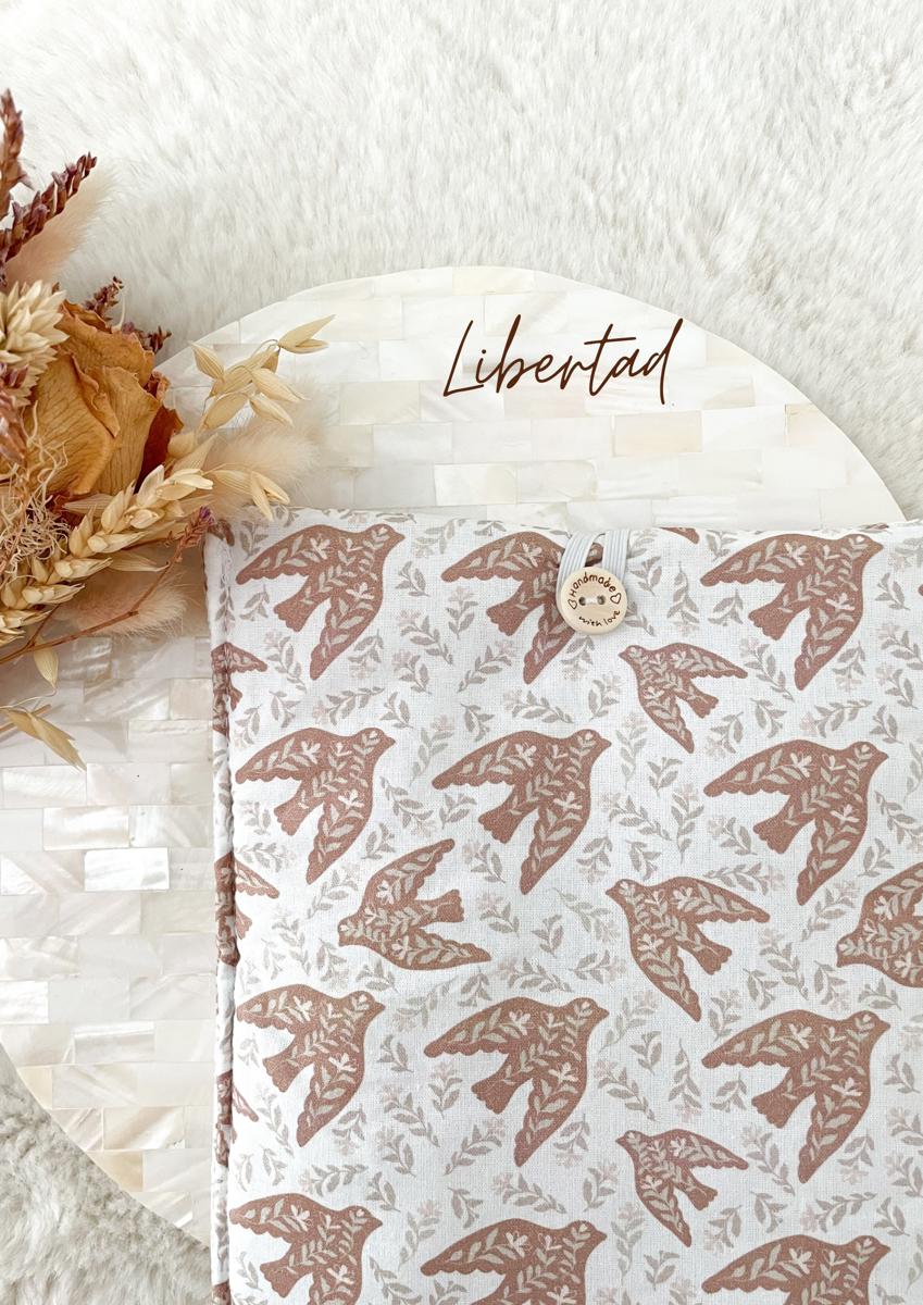 Pochette en tissu pour livre de poche - Pochette pour livre ou liseuse - Libertad