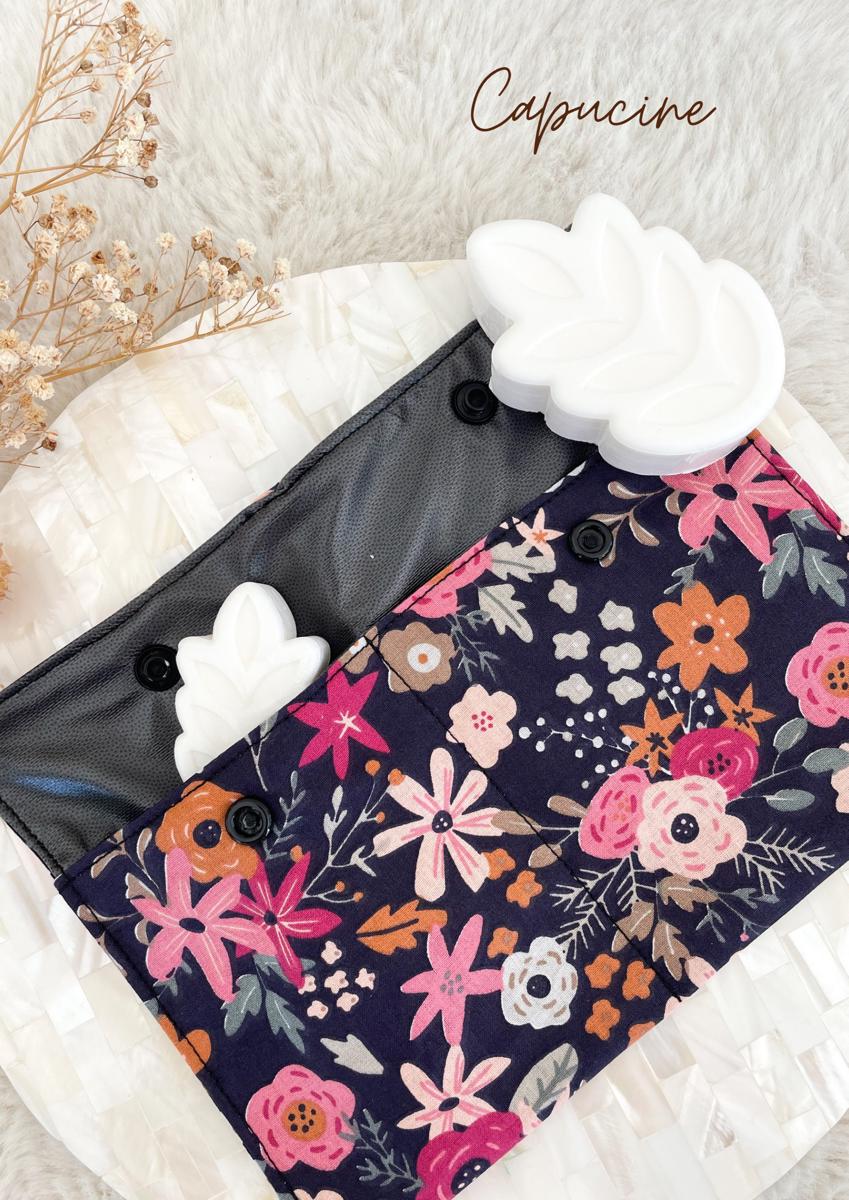 Pochette à savon imperméable grand format - Capucine