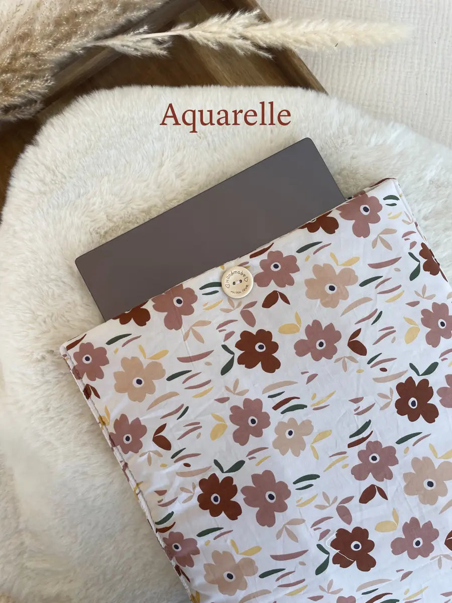 Pochette pour ordinateurs (max 17" pouces) - Aquarelle