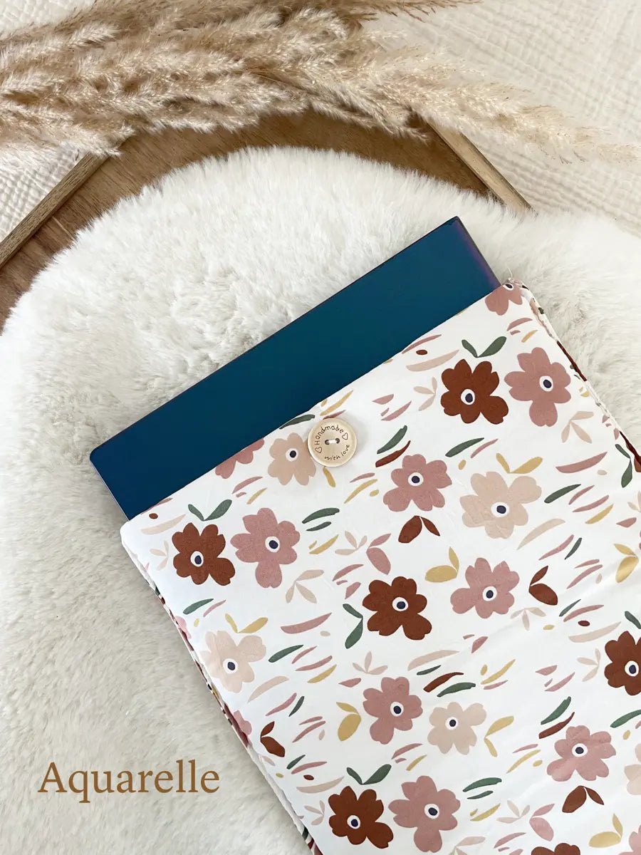 Pochette pour ordinateurs (max 15'6 pouces) - Aquarelle