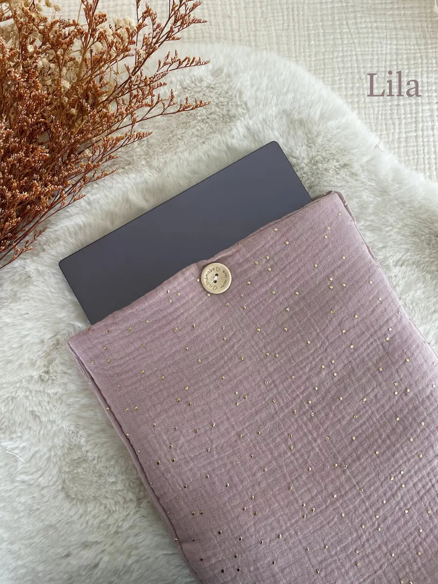 Pochette pour ordinateurs (max 15'6 pouces) - Lila