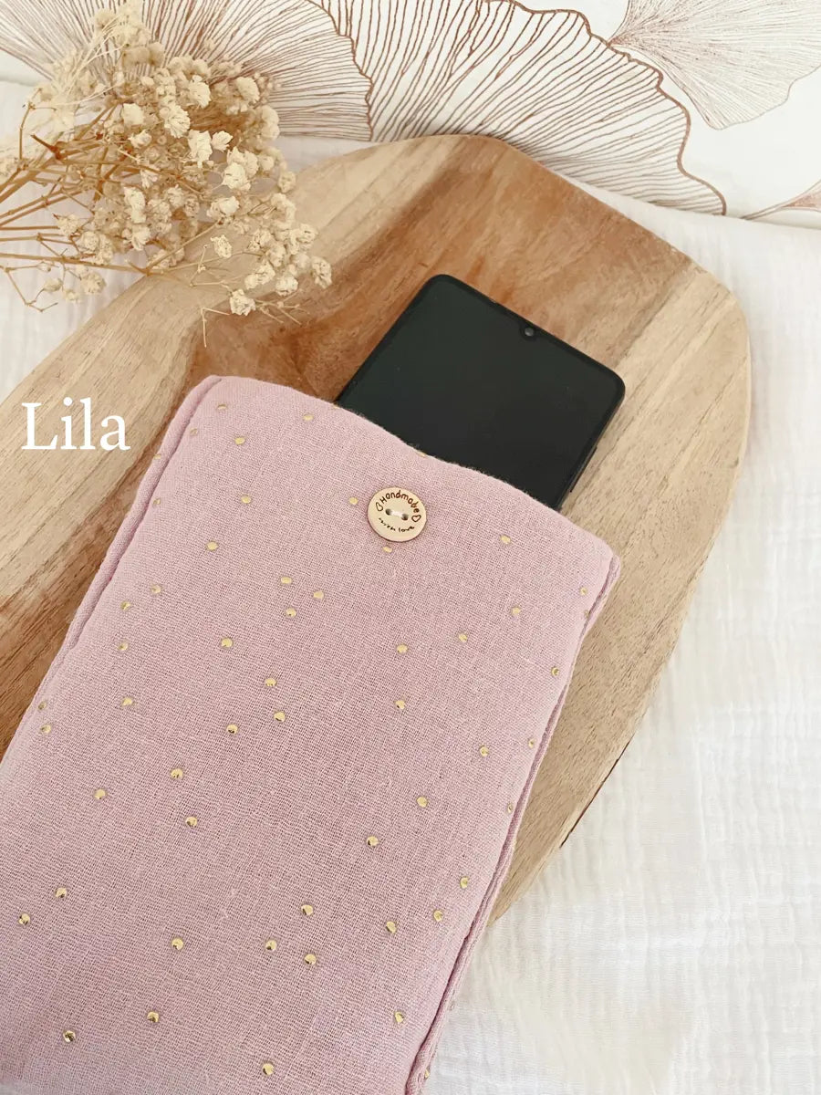 Pochette pour téléphone portable (max. 8,5cm de largeur) - Lila
