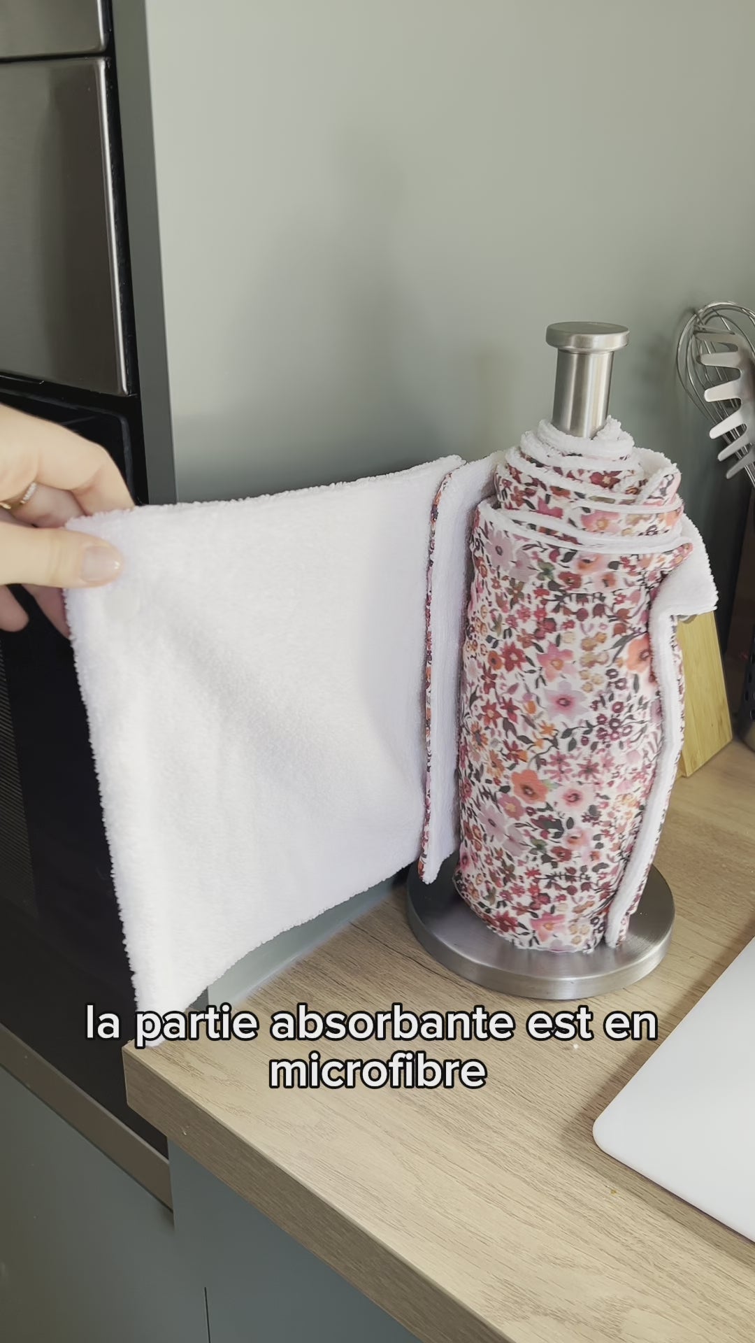 Essuie-tout lavable (5 feuilles)