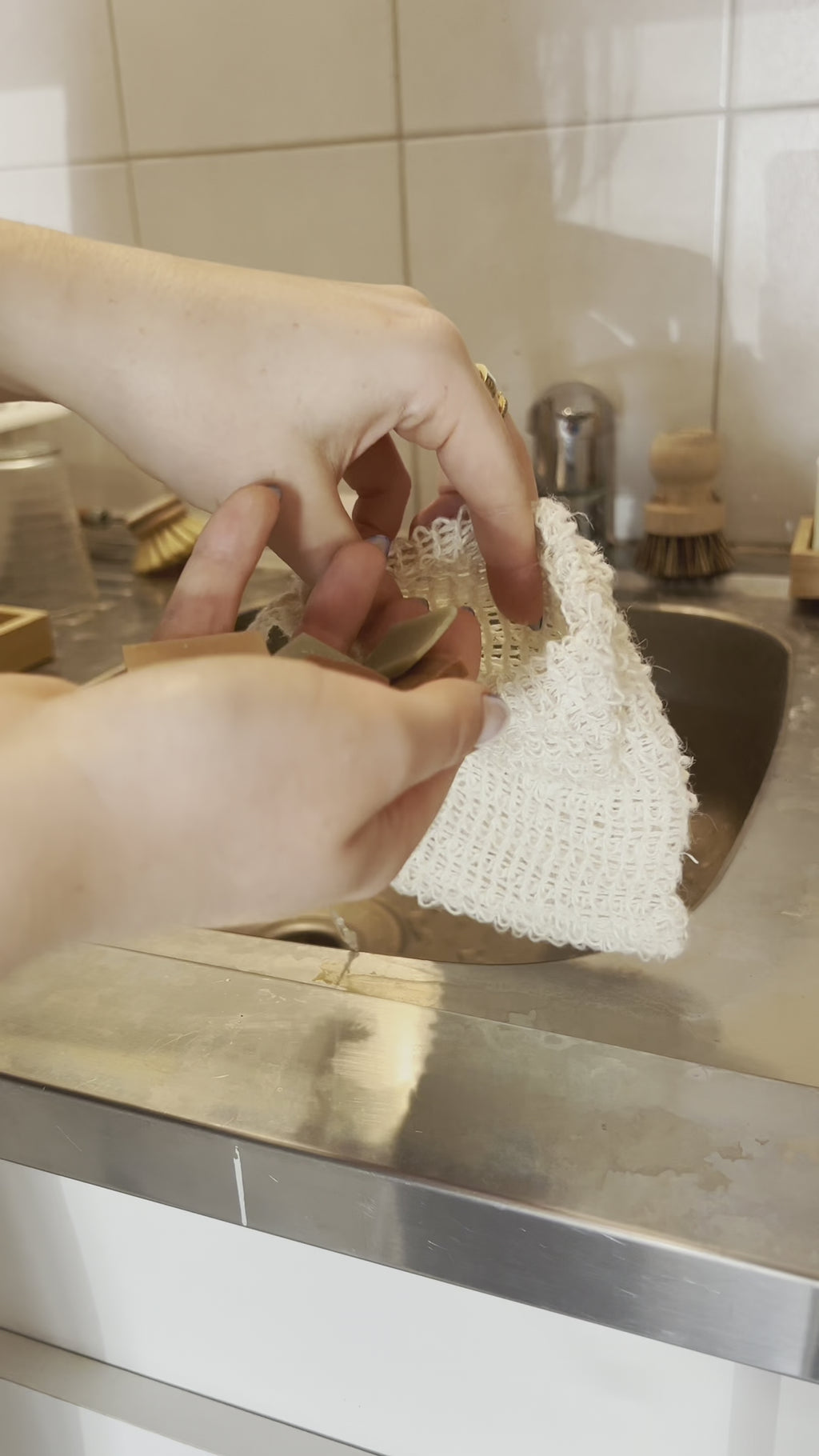 Filet à savon en sisal