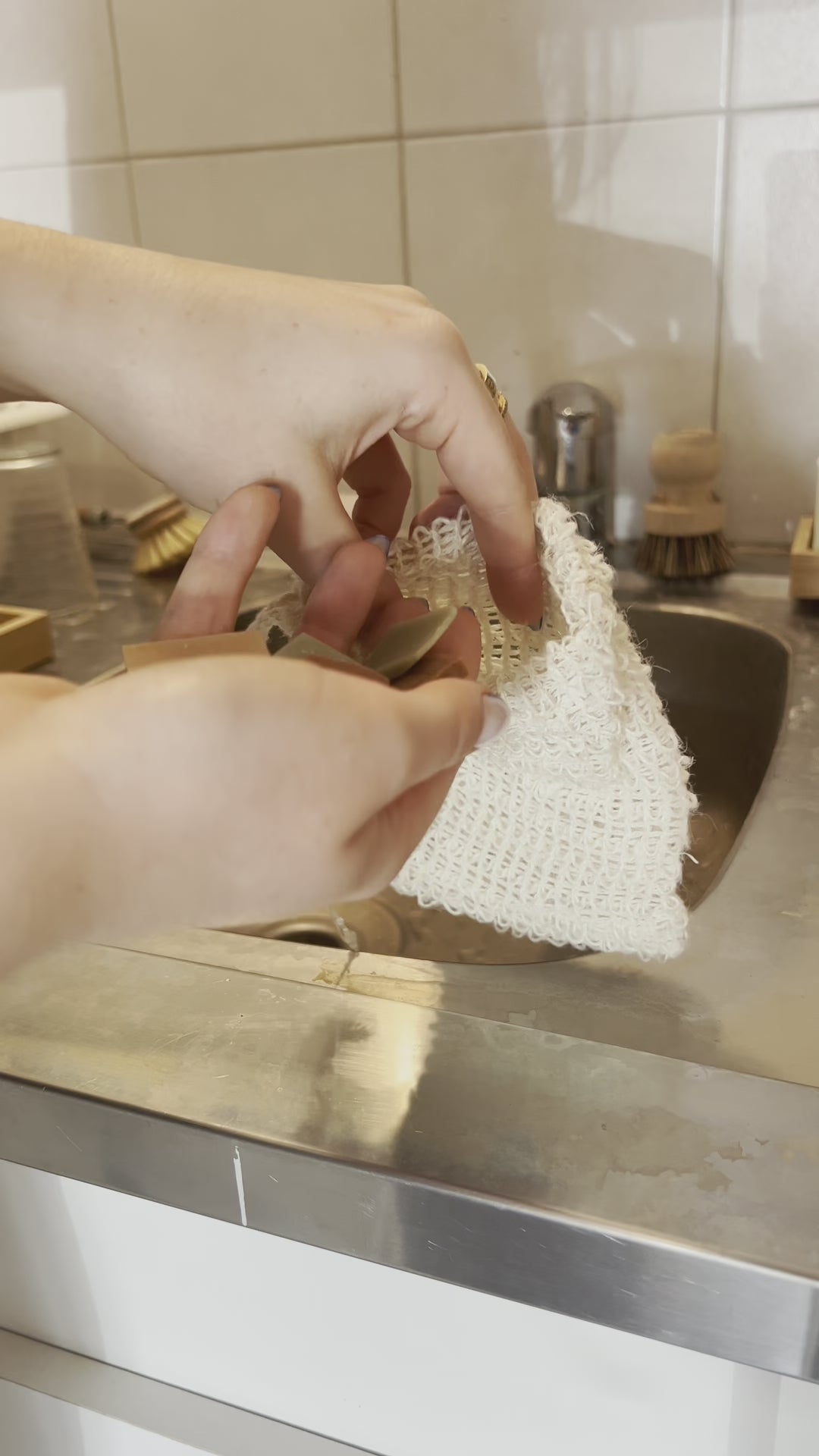 Filet à savon en sisal