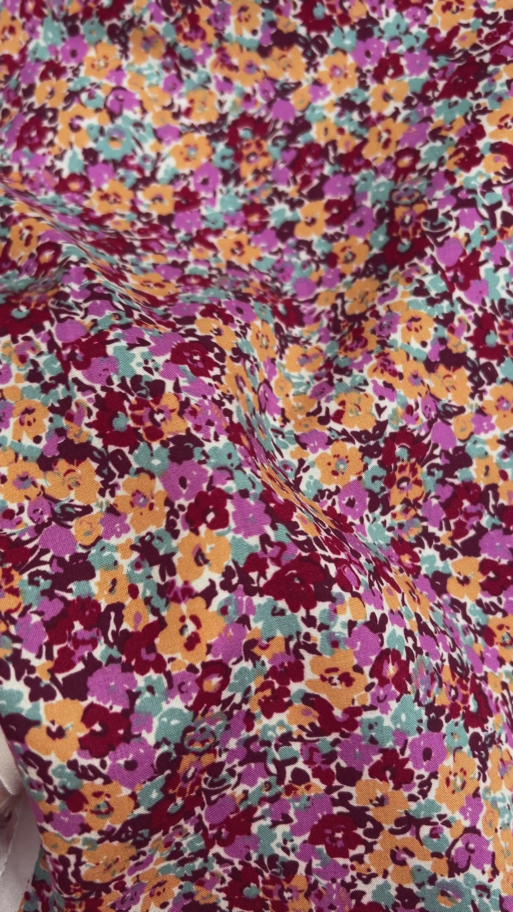Viscose imprimée Purple flowers