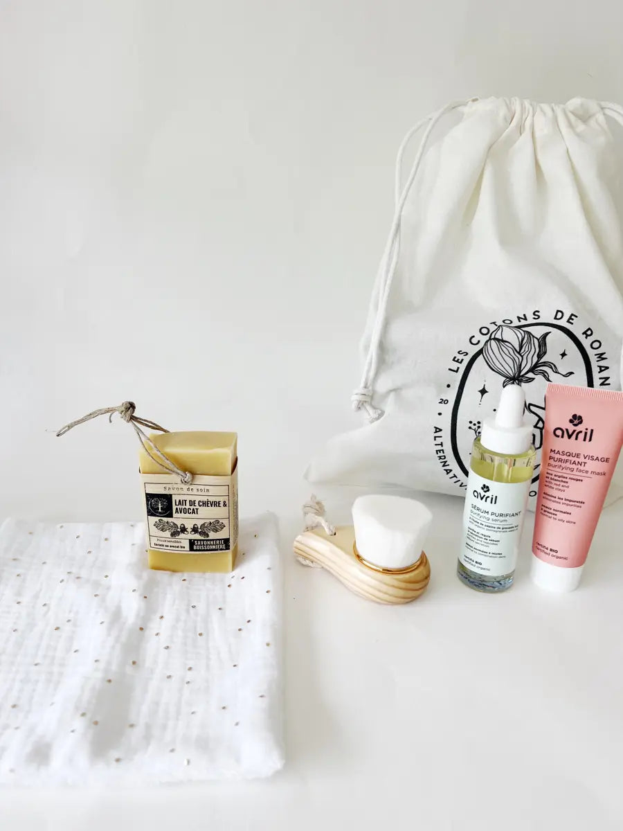 Routine/coffret spécial acné - Mini serviette Star dust
