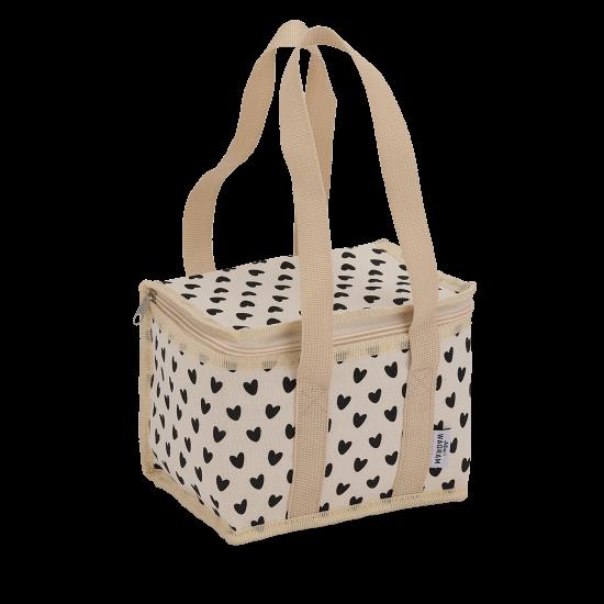 Sac isotherme/glacière - Atelier Wagram - Coeurs écru