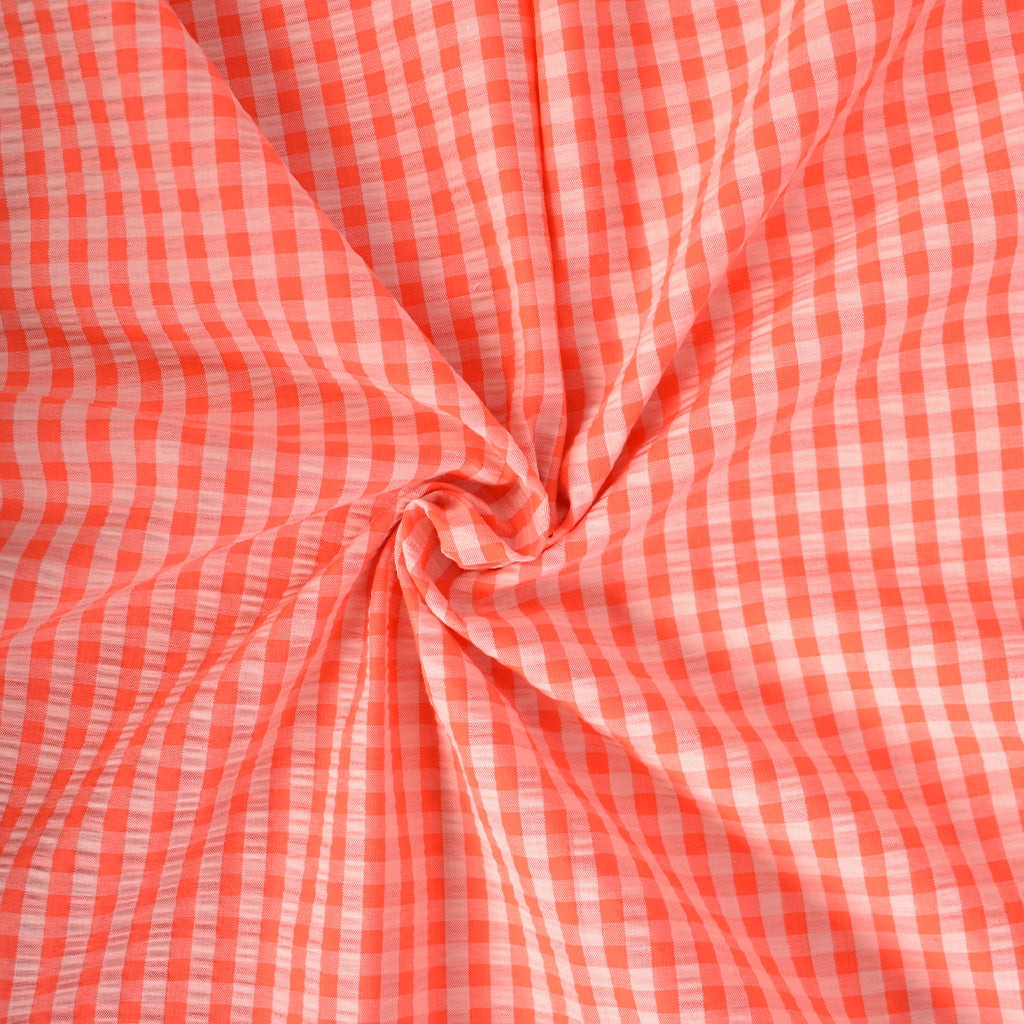 Seersucker vichy fluo - 1