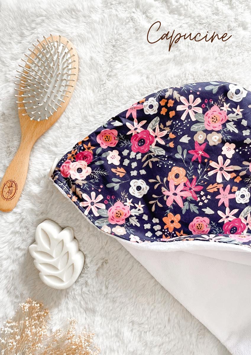 Serviette / turban pour cheveux - Capucine