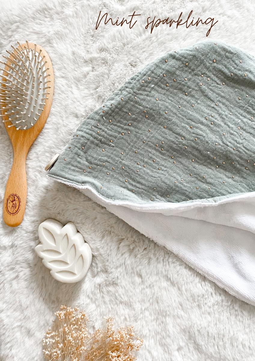 Serviette / turban pour cheveux - Mint sparkling