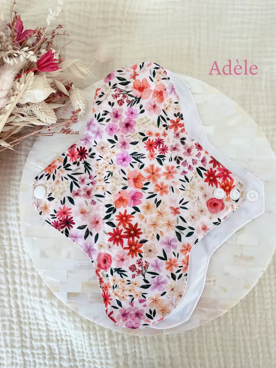 Serviette hygiénique lavable pour flux important - Adèle