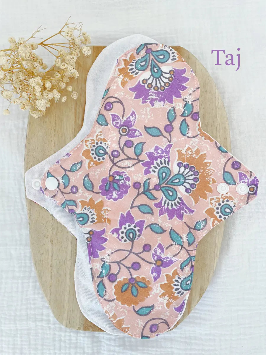 Serviette hygiénique lavable NUIT pour flux abondants - Taj