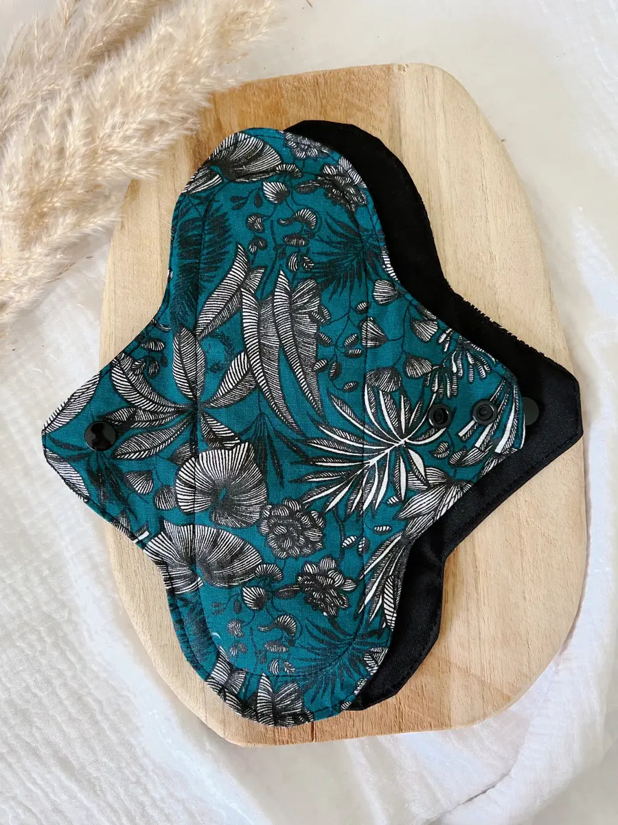 Serviette hygiénique lavable NUIT pour flux abondants - Verseau
