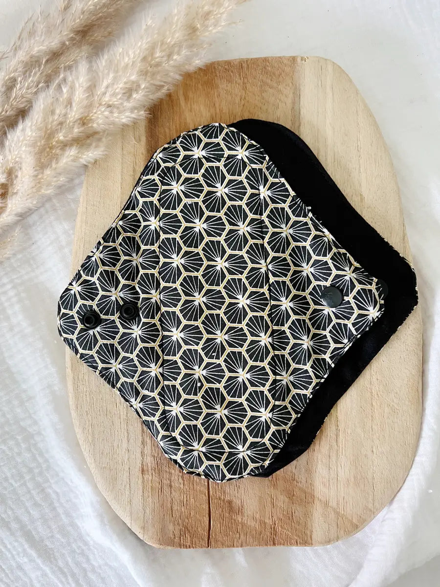 Serviette lavable flux MOYEN – Serviette hygiénique de jour - Abeja