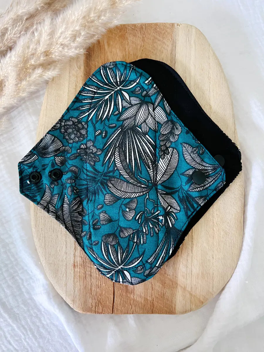 Serviette lavable flux MOYEN – Serviette hygiénique de jour - Verseau
