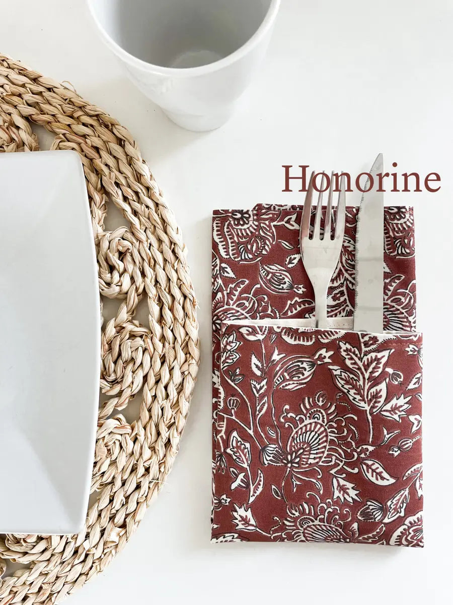 Serviettes de table (lot de 4 serviettes) - Honorine
