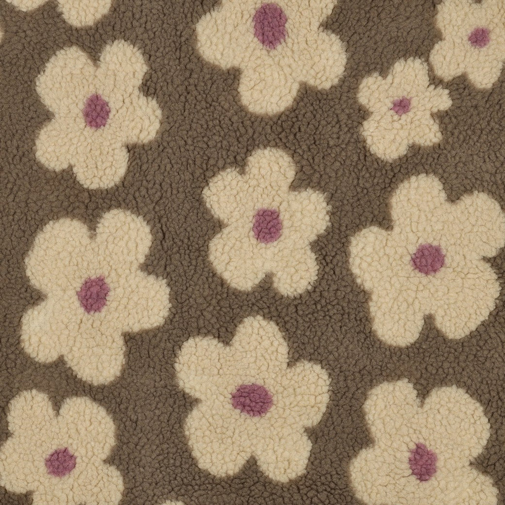 Teddy taupe à fleurs - 3
