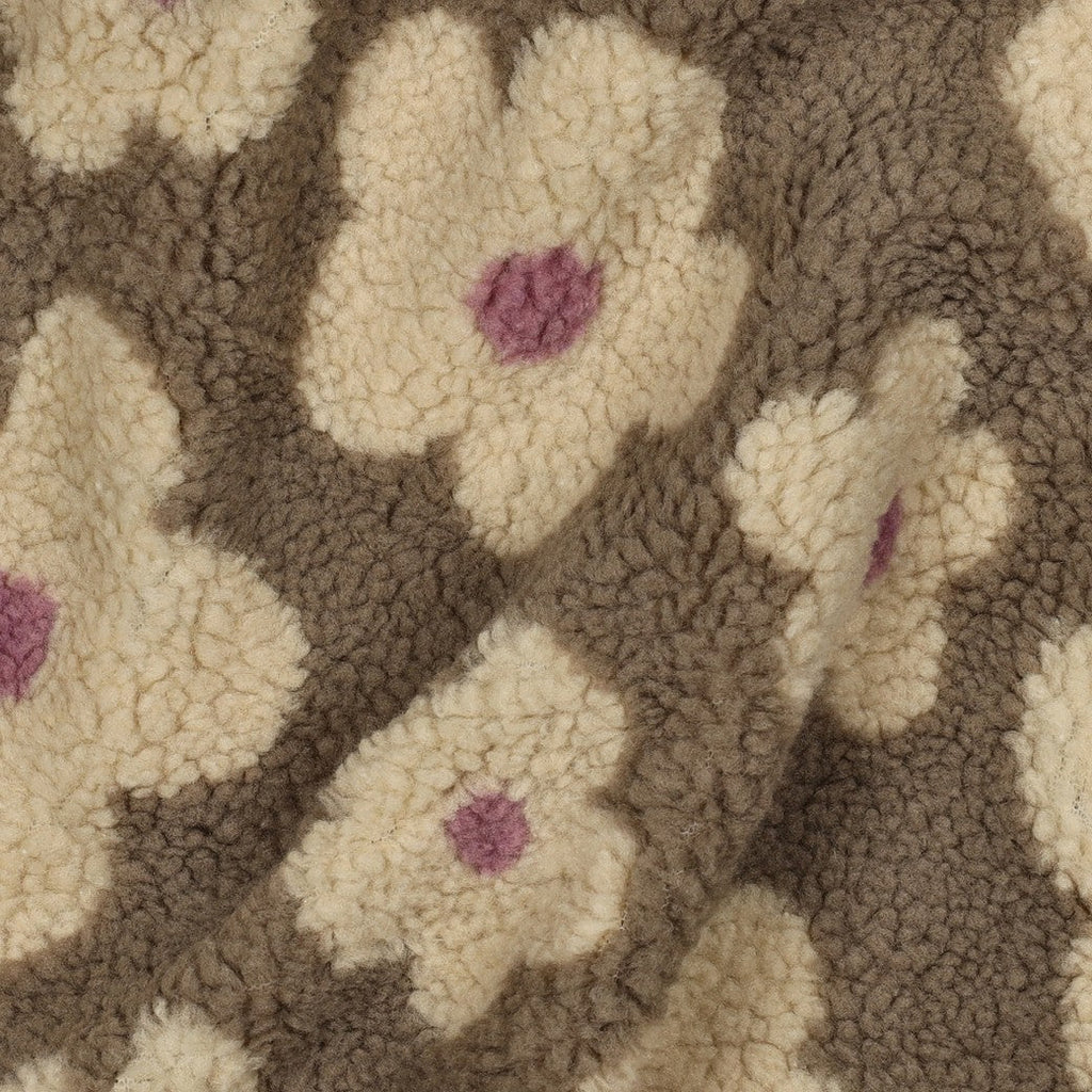 Teddy taupe à fleurs - 4