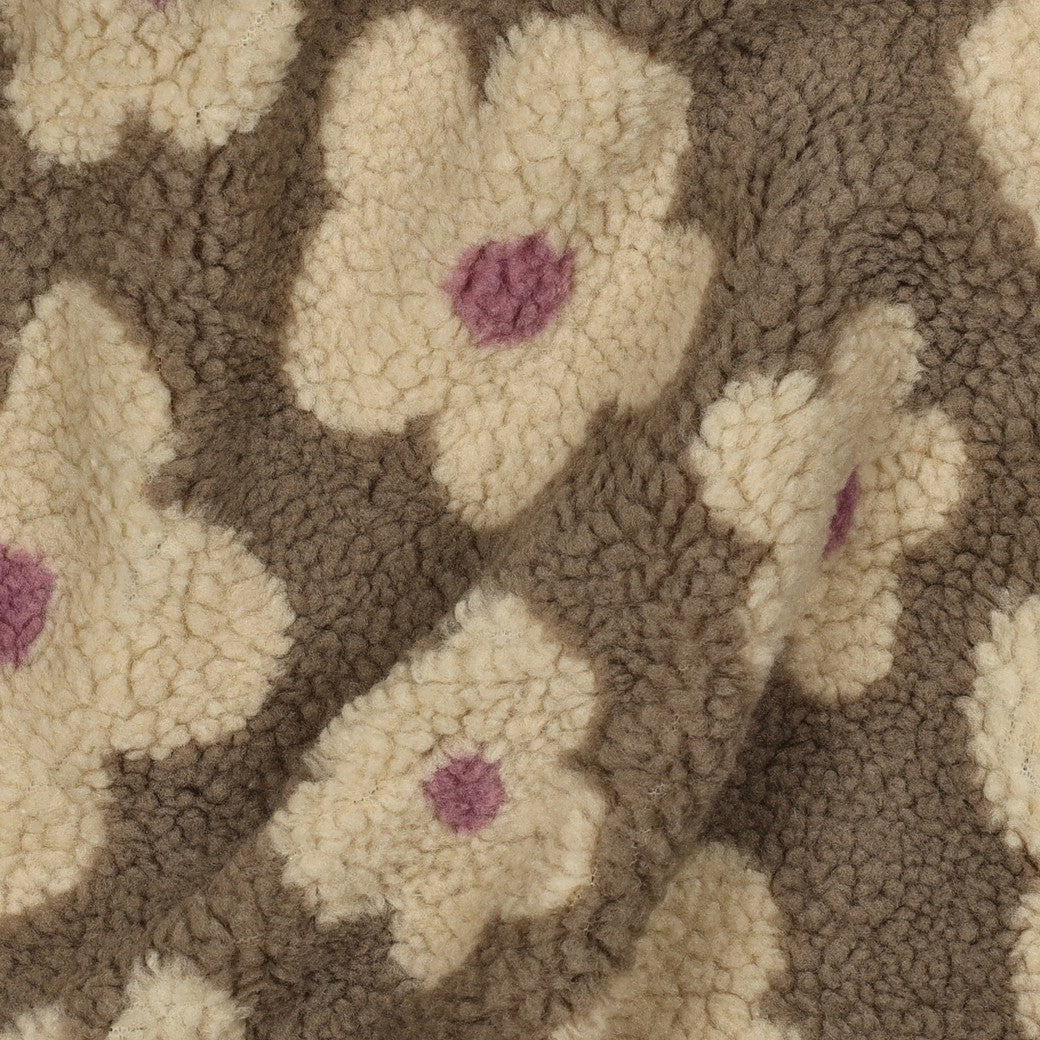 Teddy taupe à fleurs - 4