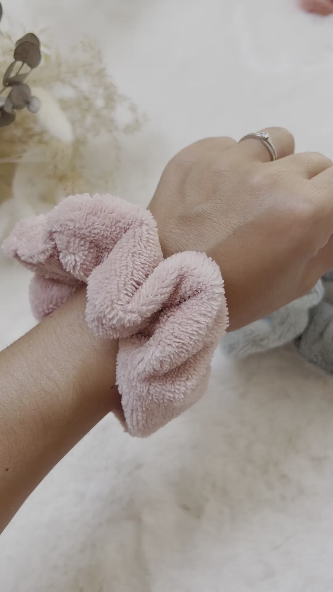 Paire de manchettes skincare en éponge bambou