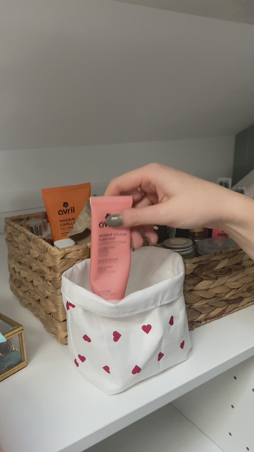 Petite panière en tissu