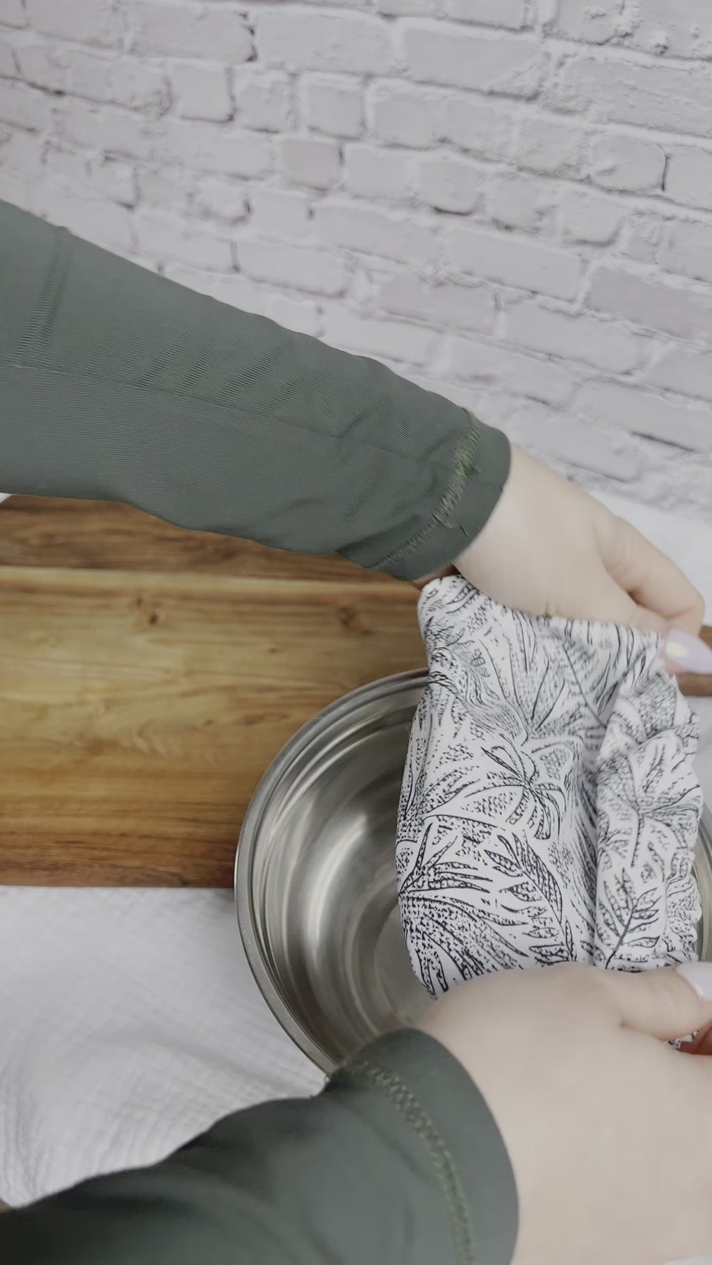 Couvre-bol réutilisable en tissu - Taille S